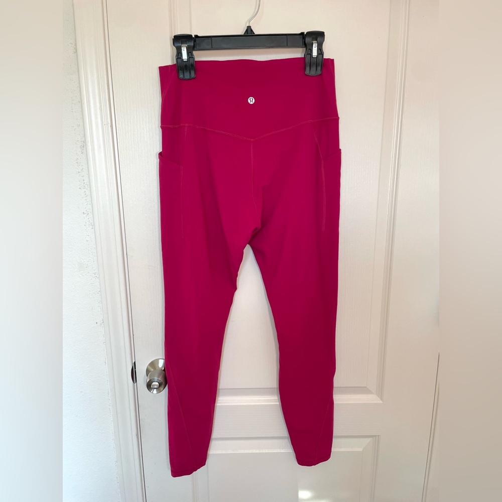Lululemon Align High Rise 27" Leggings Passionate Pink Size 12